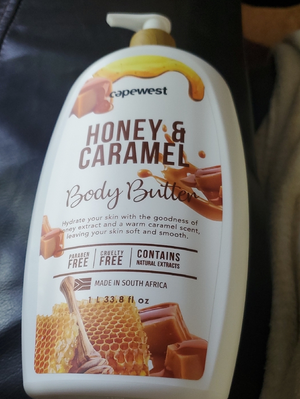 Honey & Caramel Body Butter - Nourishing Moisturizer (White/Gold)